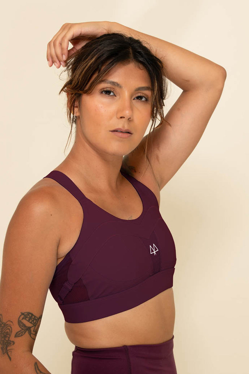Maaree solidarity High Impact Sports Bra plum