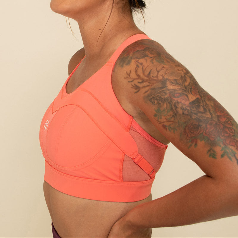 Maaree Solidarity sports bra coral