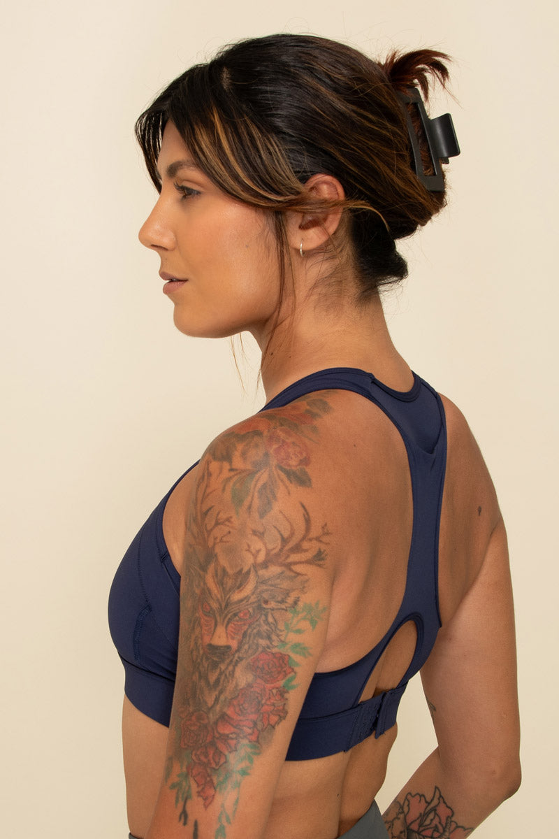 Maaree empower sports bra navy blue