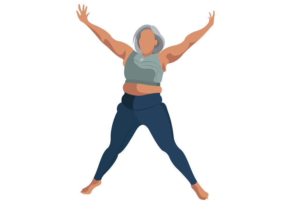Maaree lady jumping cartoon