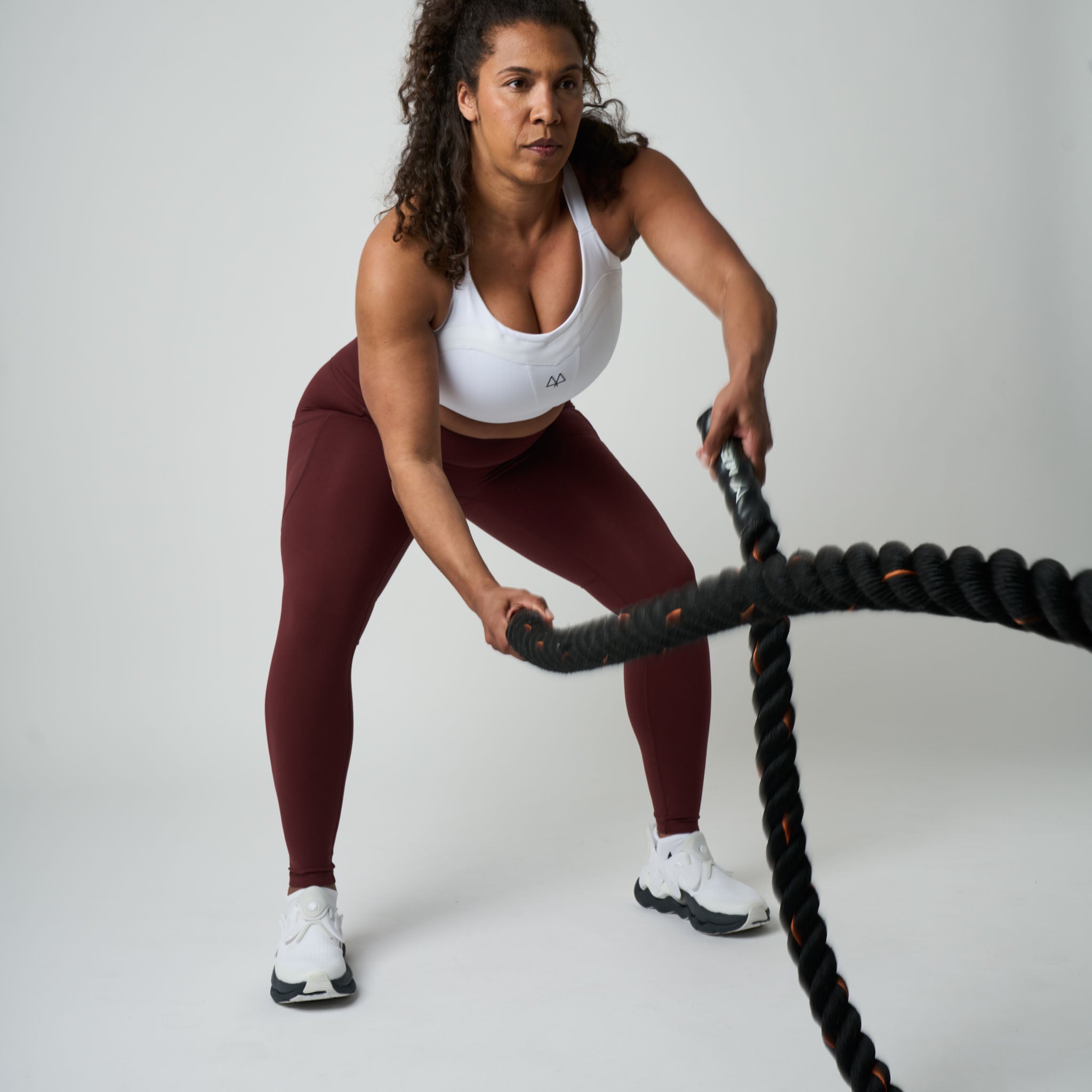 MAAREE Solidarity high-impact sports bra in white