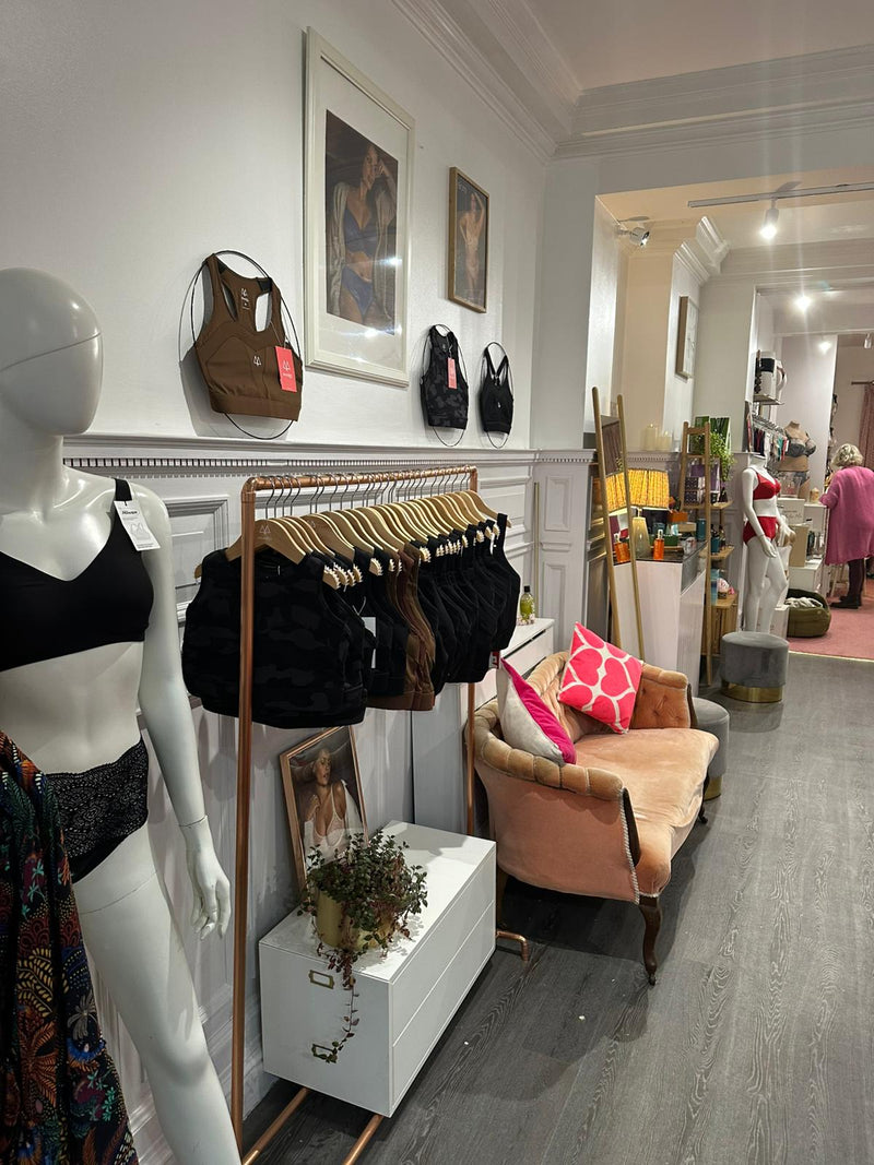 MAAREE display in a women's sports retailer