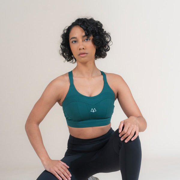 MAAREE Solidarity high-impact sports bra in green