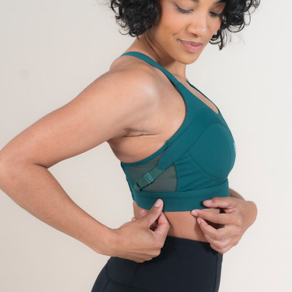 MAAREE Solidarity high-impact sports bra in green