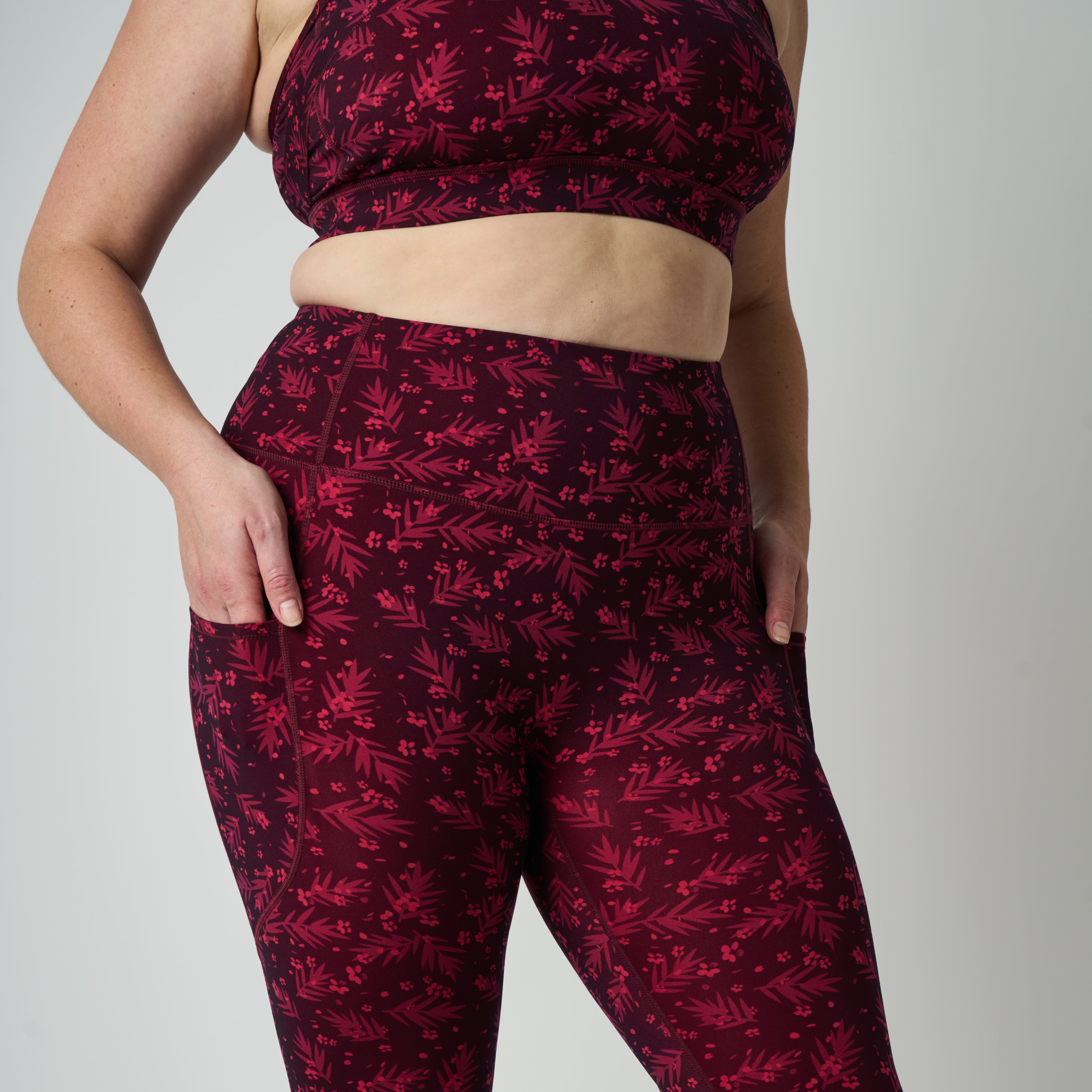 Uplift Pocket Legging - Cherry Blossom